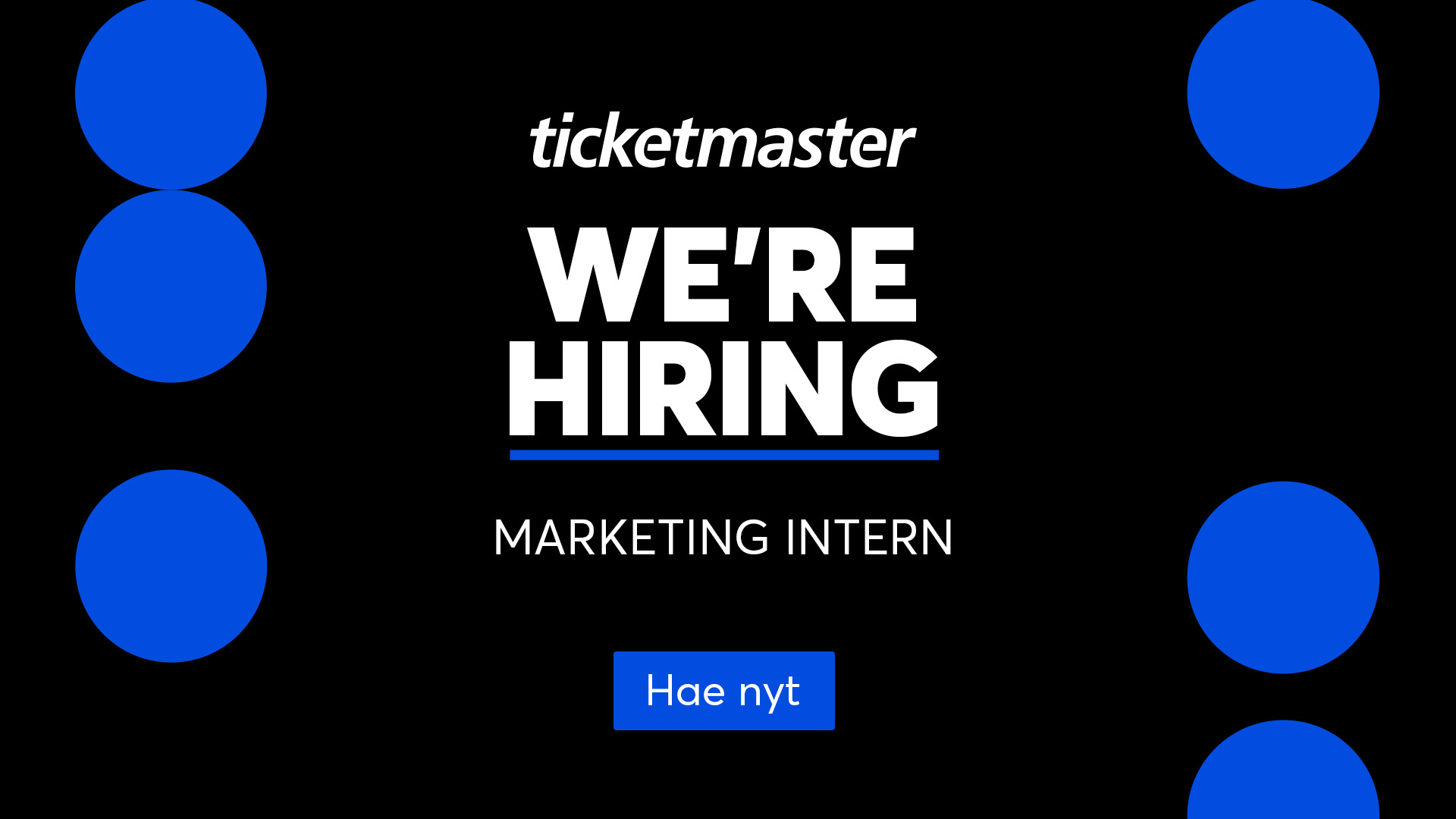 We're hiring: marketing intern